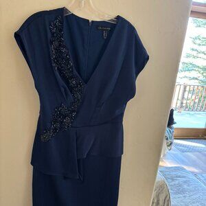 Aidan Mattox Navy Cocktail Dress